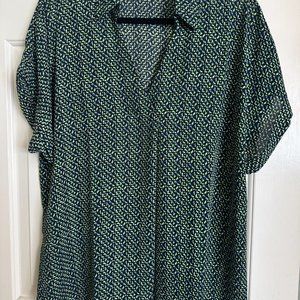 CAbi Lg Green/Blue Replay top